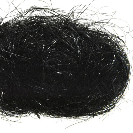 Engelenhaar - zwart - 20 gram - synthetisch - kerstboom versiering lamettahaar