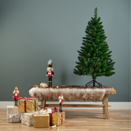 Everlands kunst kerstboom/kunstboom - groen - 120 cm - slank 