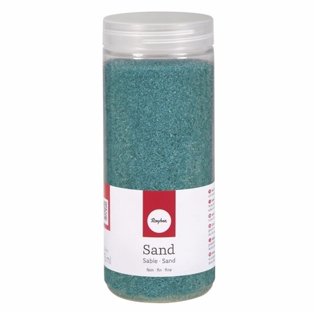 Decoratie materiaal turquoise zand