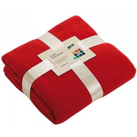 Fleece blanket red