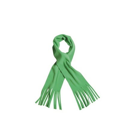 Fleece sjaal van polyester lime groen