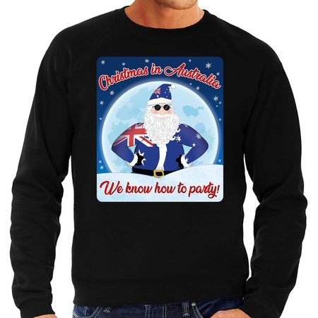 Christmas sweater christmas in Australia black for men