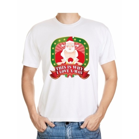 Foute Kerst t-shirt this is why I love christmas voor heren