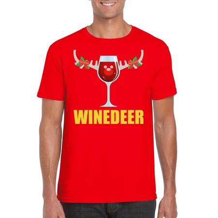 Christmas shirt Winedeer red for men