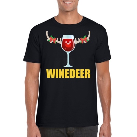 Christmas shirt Winedeer black for men