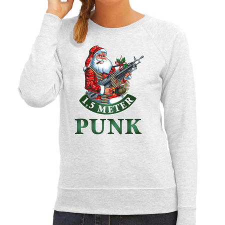 Christmas sweater 1,5 meter punk grey for women