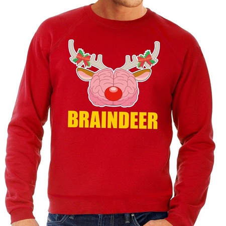 Christmas sweater braindeer red men