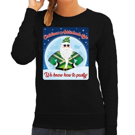 Christmas sweater christmas Achterhoek style black for women