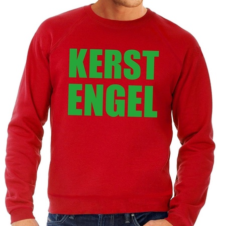 Christmas sweater Kerst Engel red men