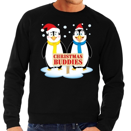 Christmas sweater penguin friends black men