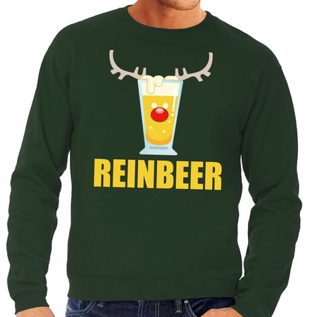 Christmas sweater Reinbeer green men
