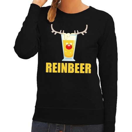 Christmas sweater Reinbeer black ladies