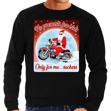 Christmas sweater no presents for kids black for men