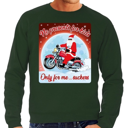 Christmas sweater no presents for kids green for men