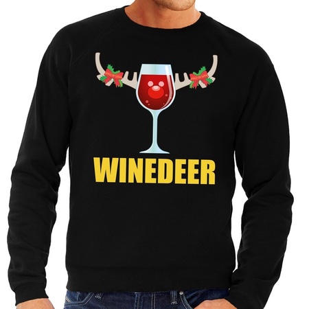 Christmas sweater Winedeer black men