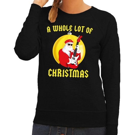 Christmas sweater black A Whole Lot of Christmas for ladies
