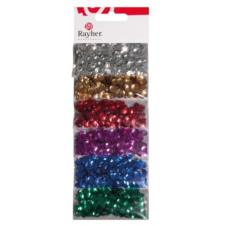 Christmas sequin baubles DIY packet 7 cm
