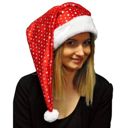 Glitter christmas hats with sequins