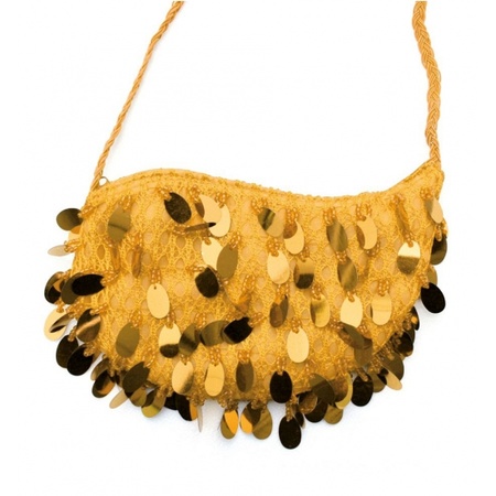 Gold bag with sequins