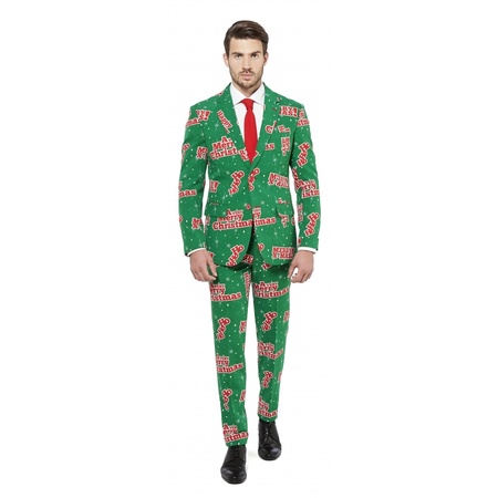 Green mens suits Merry Christmas