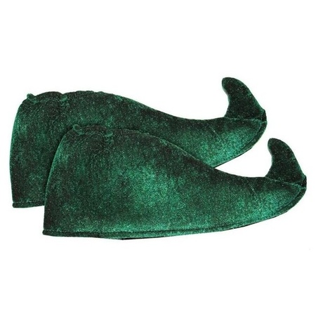Elf shoe covers green for kids