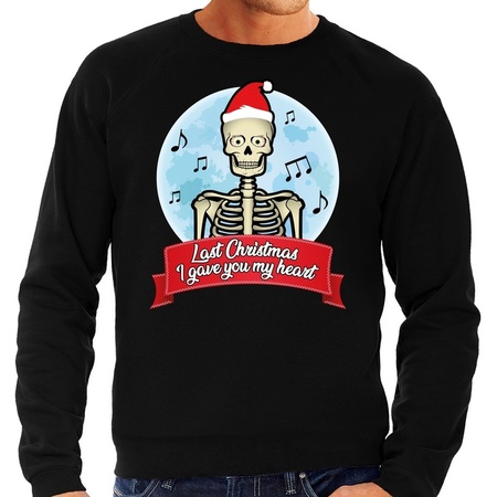 Grote maten Christmas sweater Last christmas black for men