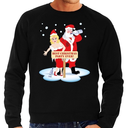 Plus size Christmas sweater Best christmas party ever black men