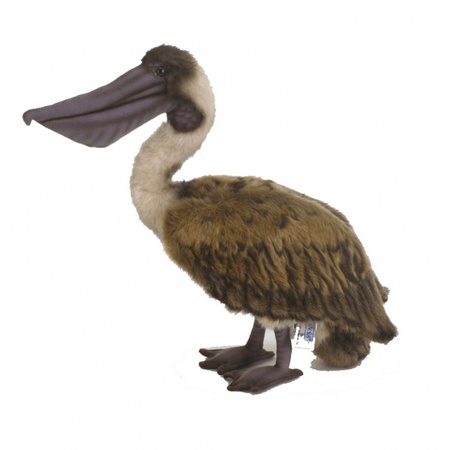 Levensechte Hansa pluche bruine pelikaan knuffel 38 cm