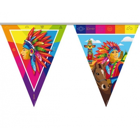 Indians theme bunting flags lines 10 meters