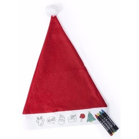 Colorized Christmas hat for kids