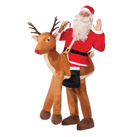 Ride on costume Santa on reindeer