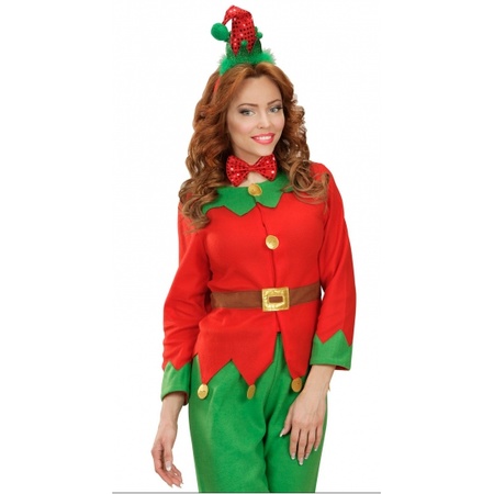 Christmas mini elf hat tiara with bow