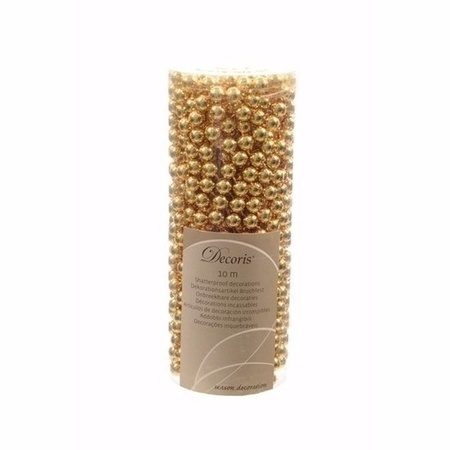 Christmas gold bead garland Chique Christmas 10 mtr