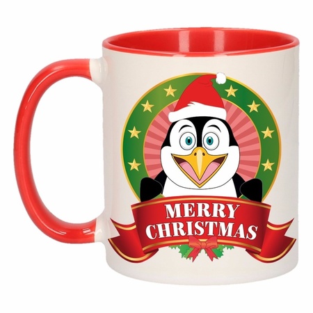 Christmas mug with pinguin print 300 ml