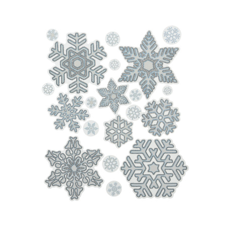 Christmas deco window stickers snowflakes 30 x 42 cm