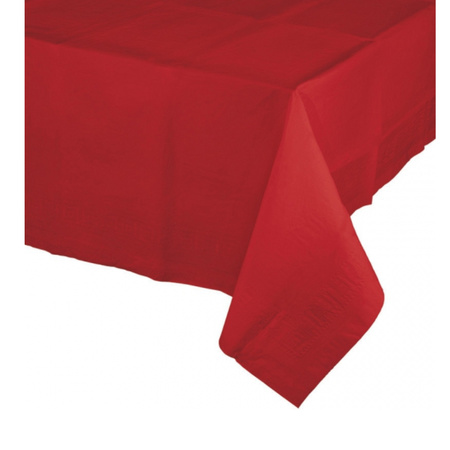 Christmas table decoration cloth red 274 x 137 cm paper