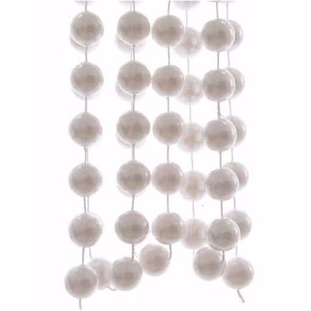 Christmas white XXL bead garland Elegant Christmas 270 cm