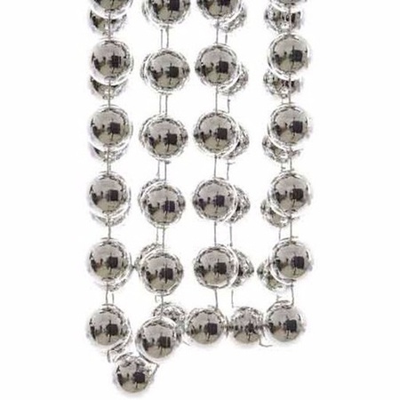 Christmas silver XXL bead garland Christmas Silver 270 cm