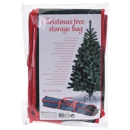 Kerstboom opbergzak/opbergtas 16 x 103 cm - voor bomen tot 90 cm