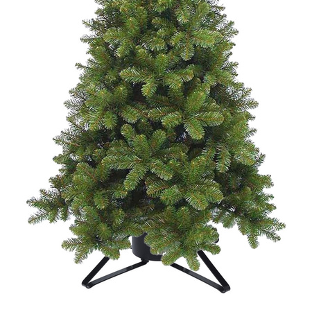 Kerstboomstandaard metaal/kunststof zwart voor een kerstboom tot 200 cm