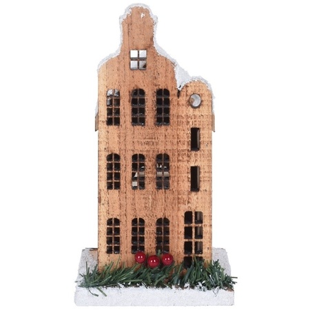 Christmas village canal house 21 cm with LED