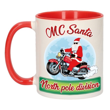 Kerstmis cadeau mok MC Santa north pole division 300 ml 