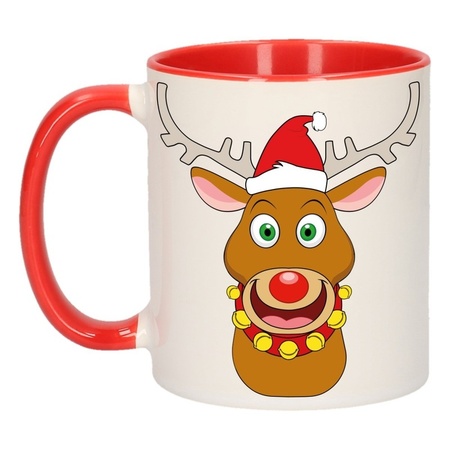 Christmas mug reindeer Rudolph 300 ml