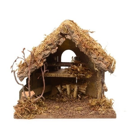 Nativity scene without figures 30 cm