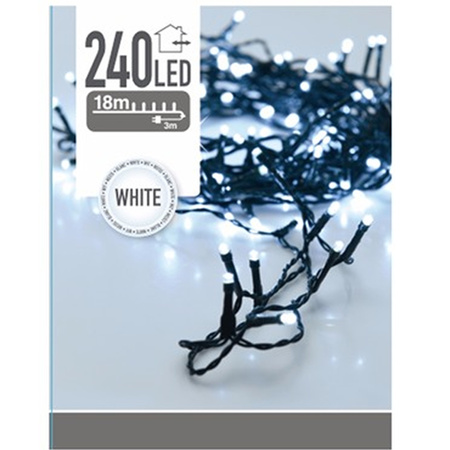 Kerstverlichting helder wit buiten 240 lampjes 