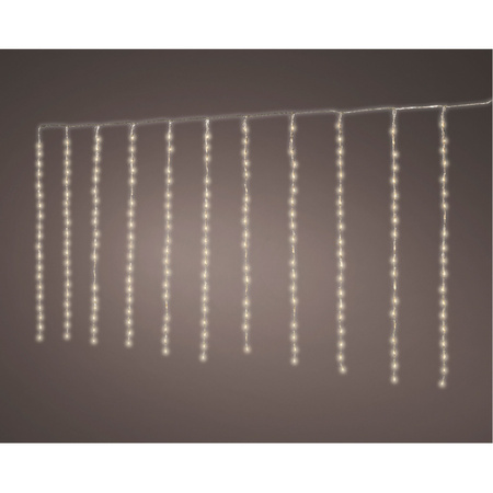 Kerstverlichting lichtgordijn - warm wit - 220 led lampjes - 200 x 100 cm