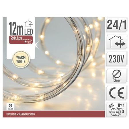 Warm white Christmas led lighttube 12 meters