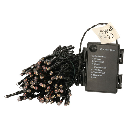 Christmas lights on batteries colored 192 LED - 15 meters