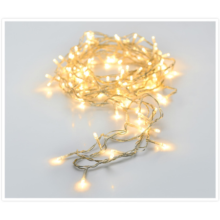Christmas lights transparent lightrope with 320 warm white LEDS 24 meter