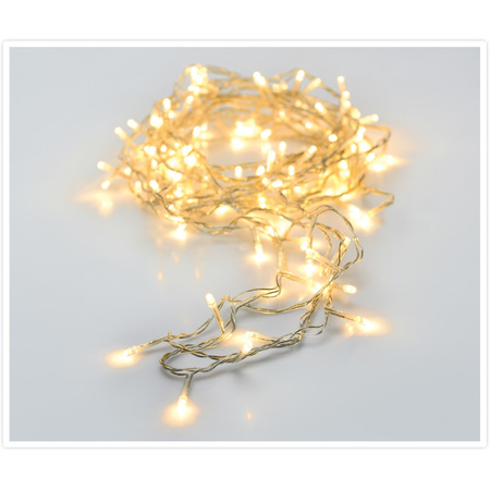 Christmas lights transparent lightrope with 80 warm white LEDS 6 meter